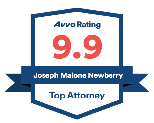 Avvo 9.9 rating for Joseph Malone Newberry